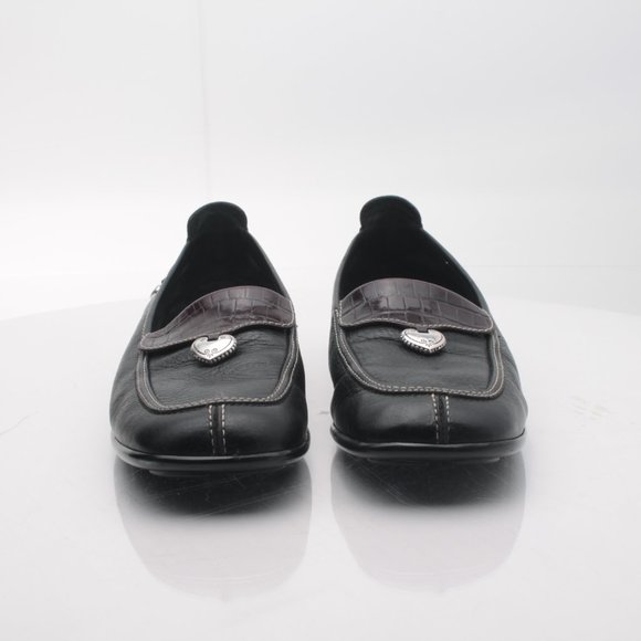 Brighton URSA Black Leather Elegant Driving Shoes Loafers 8.5N - Picture 5 of 16